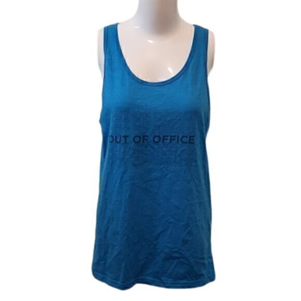 [Bella Canvas] Out of Office Blue tank - Size M
